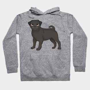 Black Pug Dog Hoodie